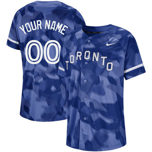 Blue Jays Royal Camo Fashion Men's Customized Jersey