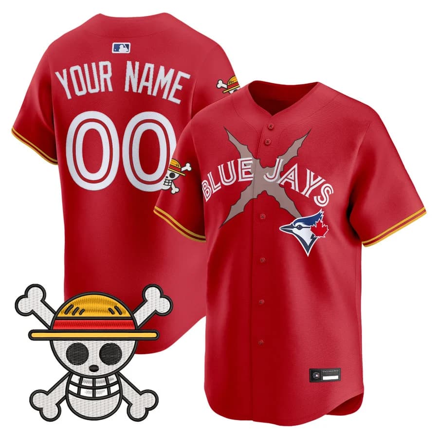 Blue Jays x One Piece Vapor Premier Limited  Custom Jersey - Stitched