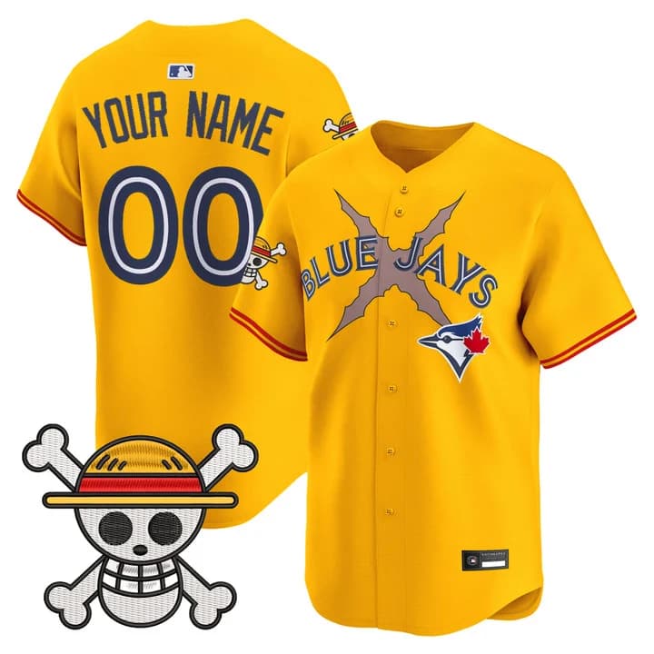 Blue Jays x One Piece Vapor Premier Limited Custom    Jersey - Stitched