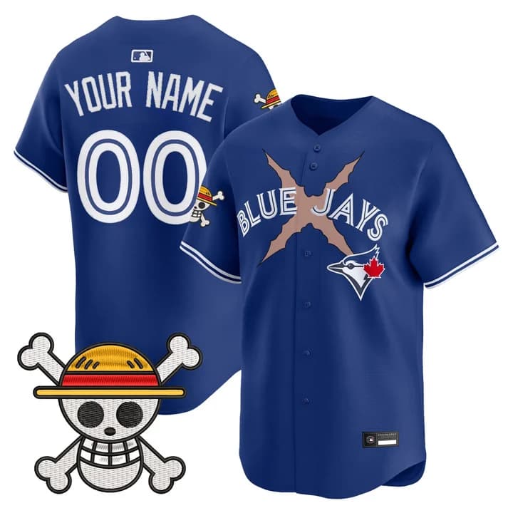 Blue Jays x One Piece Vapor Premier Limited Custom Jersey    - Stitched