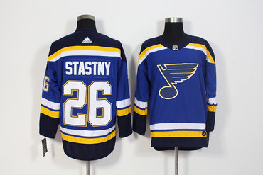 Blues 26 Paul Stastny Blue Adidas Jersey