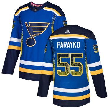 Blues 55 Colton Parayko Royal Drift Fashion Adidas Jersey