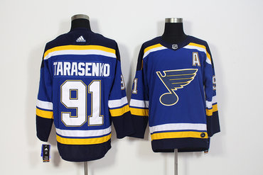 Blues 91 Vladimir Tarasenko Blue Adidas Jersey