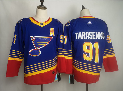 Blues 91 Vladimir Tarasenko Blue Adidas Jersey