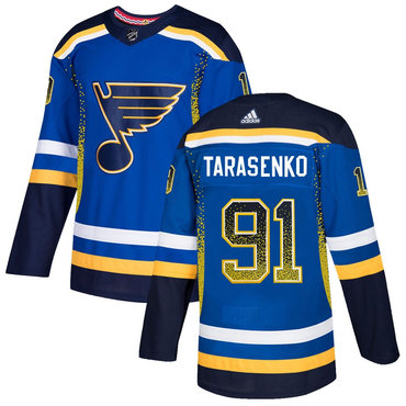Blues 91 Vladimir Tarasenko Royal Drift Fashion Adidas Jersey