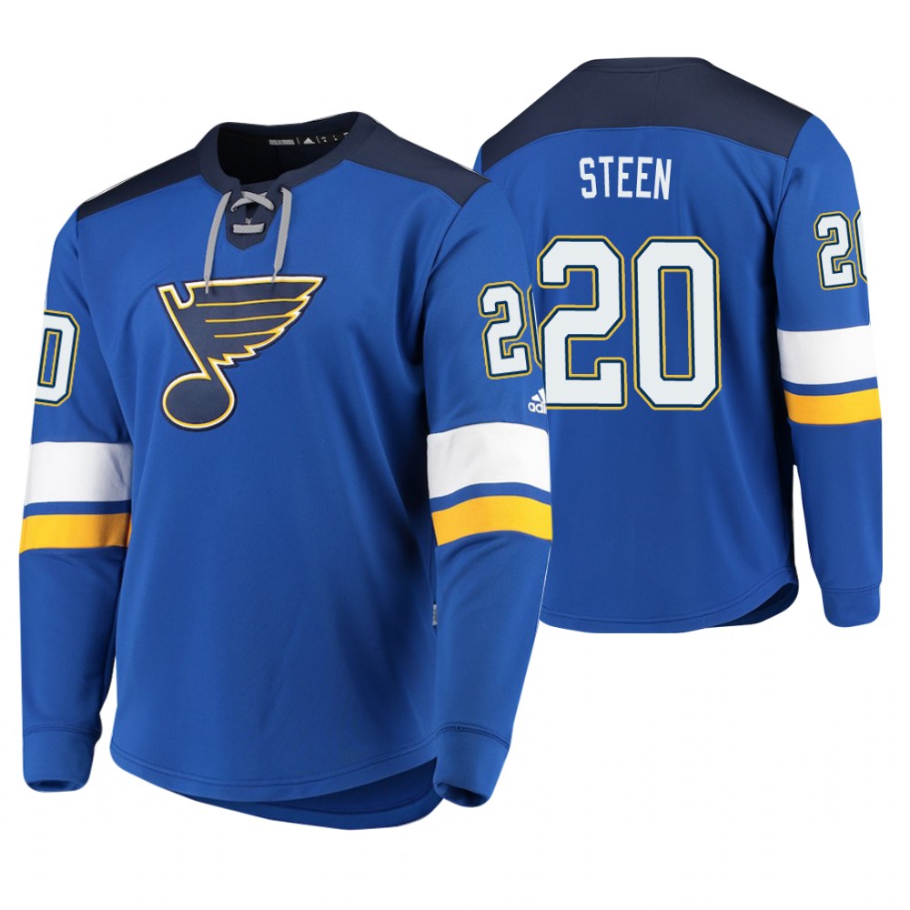 Blues Alexander Steen Blue Platinum Jersey
