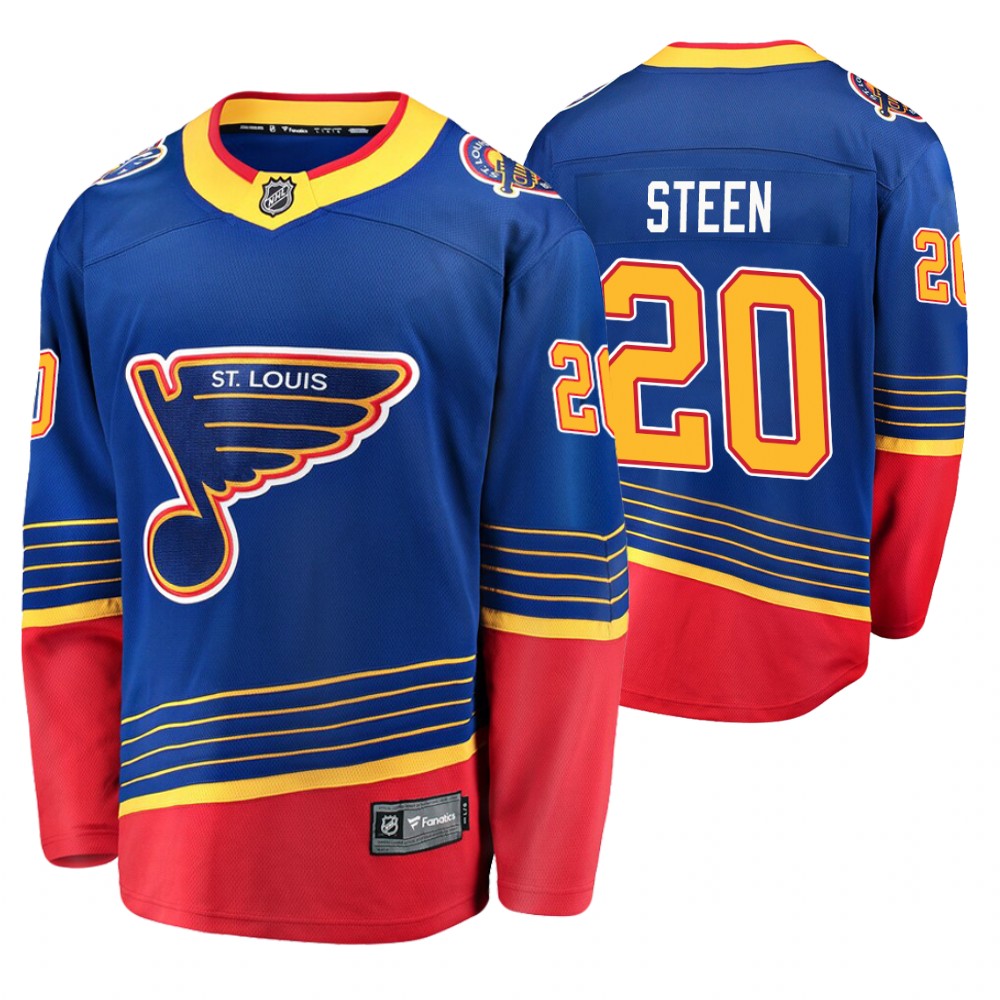 Blues Alexander Steen Blue Retro Premier Men's Jersey