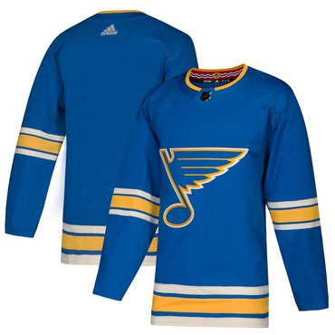 Blues Blank Blue Alternate Adidas Jersey