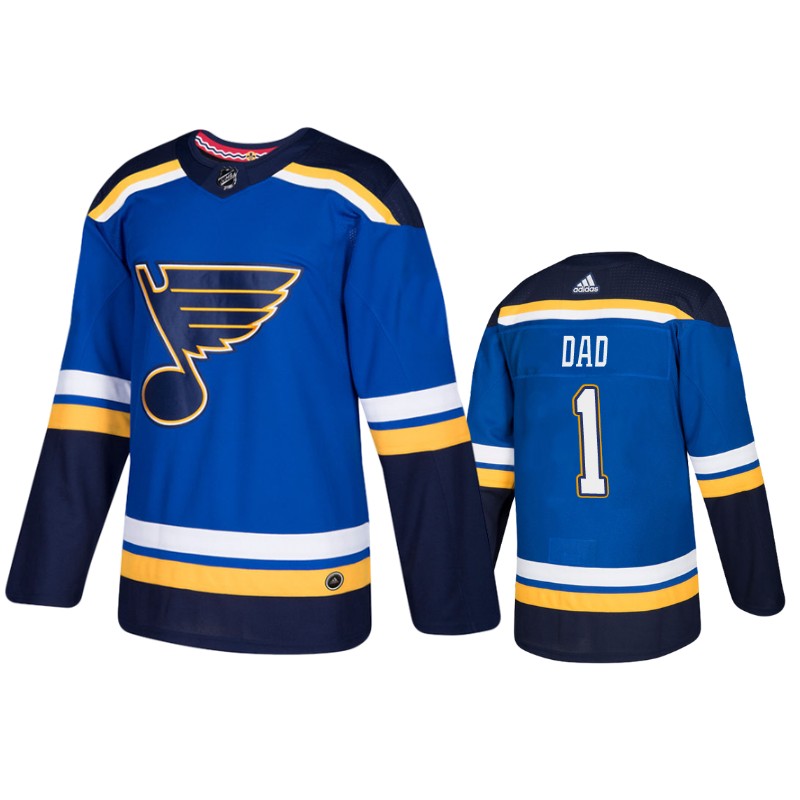 Blues Blue Number 1 Dad Father's Day Jersey