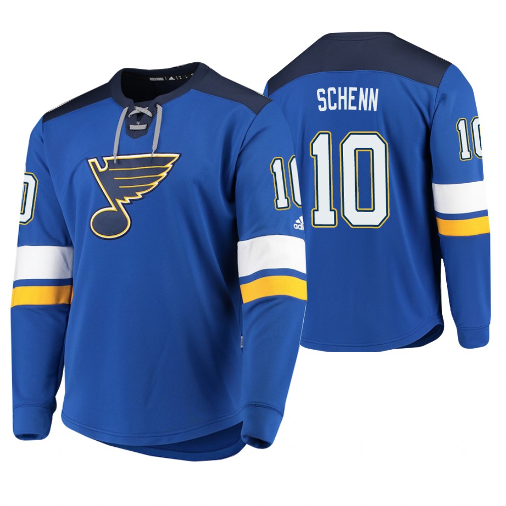 Blues Brayden Schenn Blue Platinum Jersey