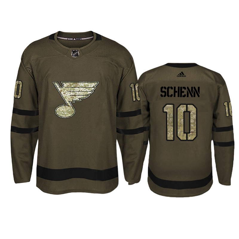 Blues Brayden Schenn Camo Military Jersey