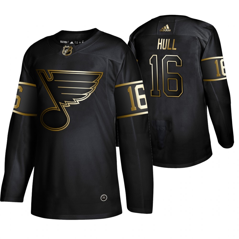Blues Brett Hull Men's Authentic 2019 NHL Golden Edition Jersey