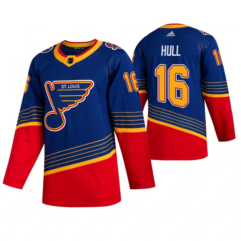 Blues Brett Hull Royal 90s Vintage 2019-20 Authentic Retired Jersey