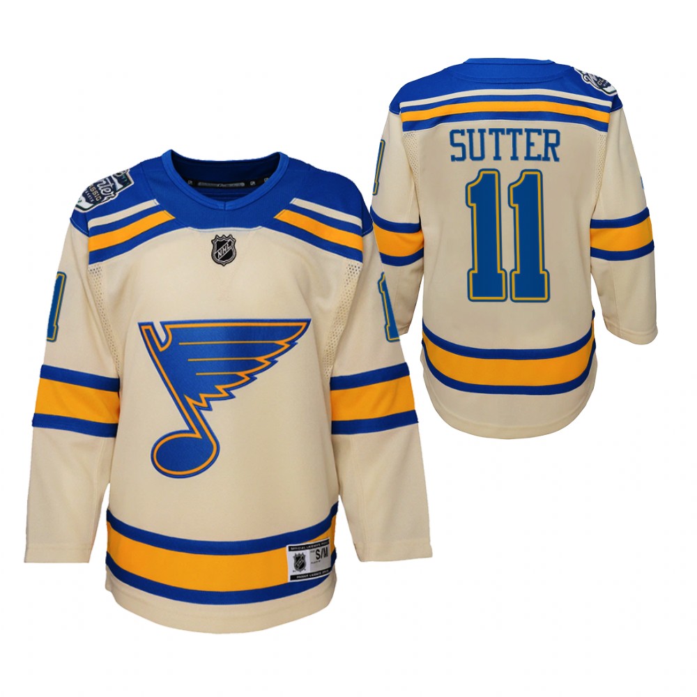 Blues Brian Sutter 2022 Winter Classic Jersey Youth Bluenote