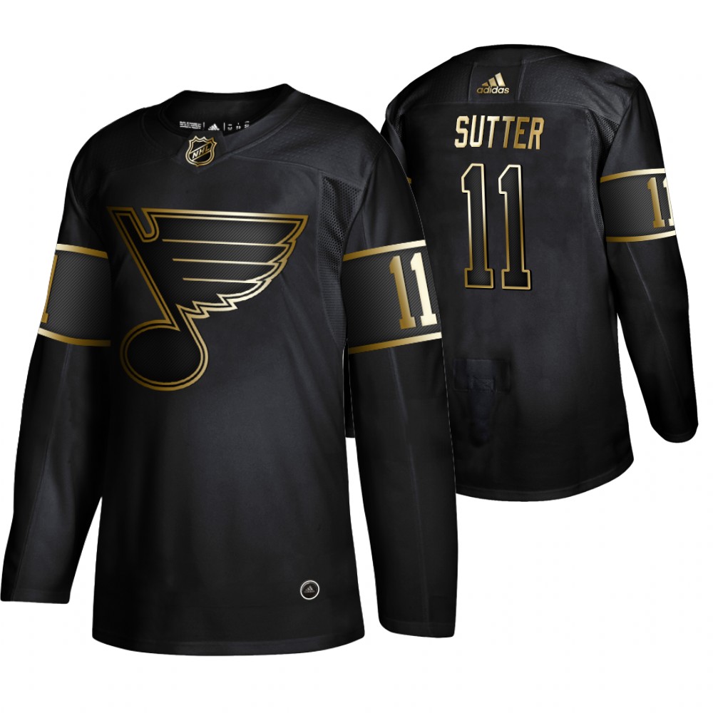 Blues Brian Sutter Men's Authentic 2019 NHL Golden Edition Jersey