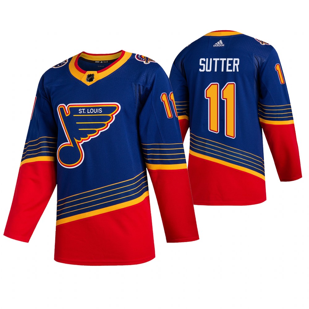 Blues Brian Sutter Royal 90s Vintage 2019-20 Authentic Retired Jersey