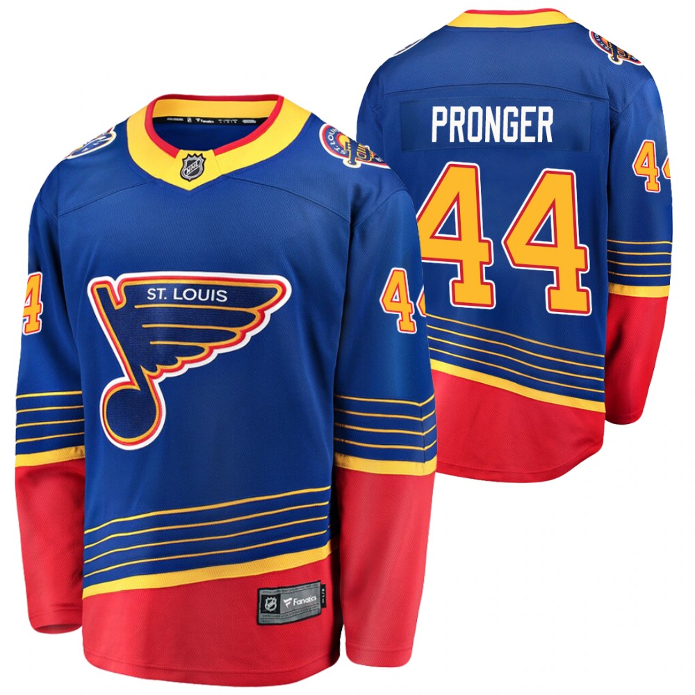 Blues Chris Pronger Jersey Retro Blue Premier Breakaway Player Men's