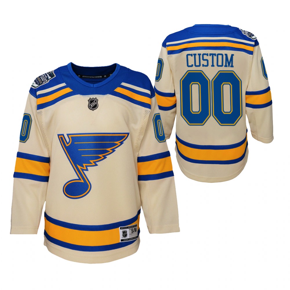 Blues Custom 2022 Winter Classic Jersey Youth Bluenote