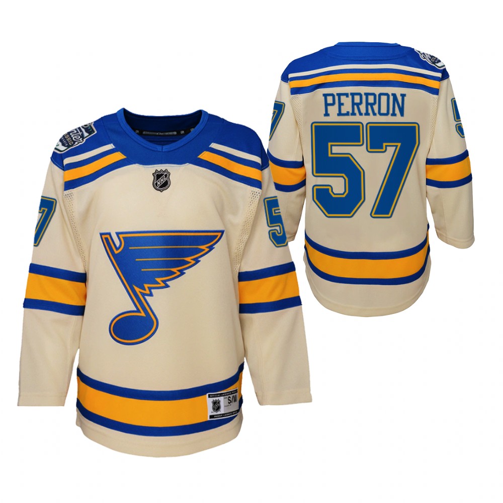 Blues David Perron 2022 Winter Classic Jersey Youth Bluenote
