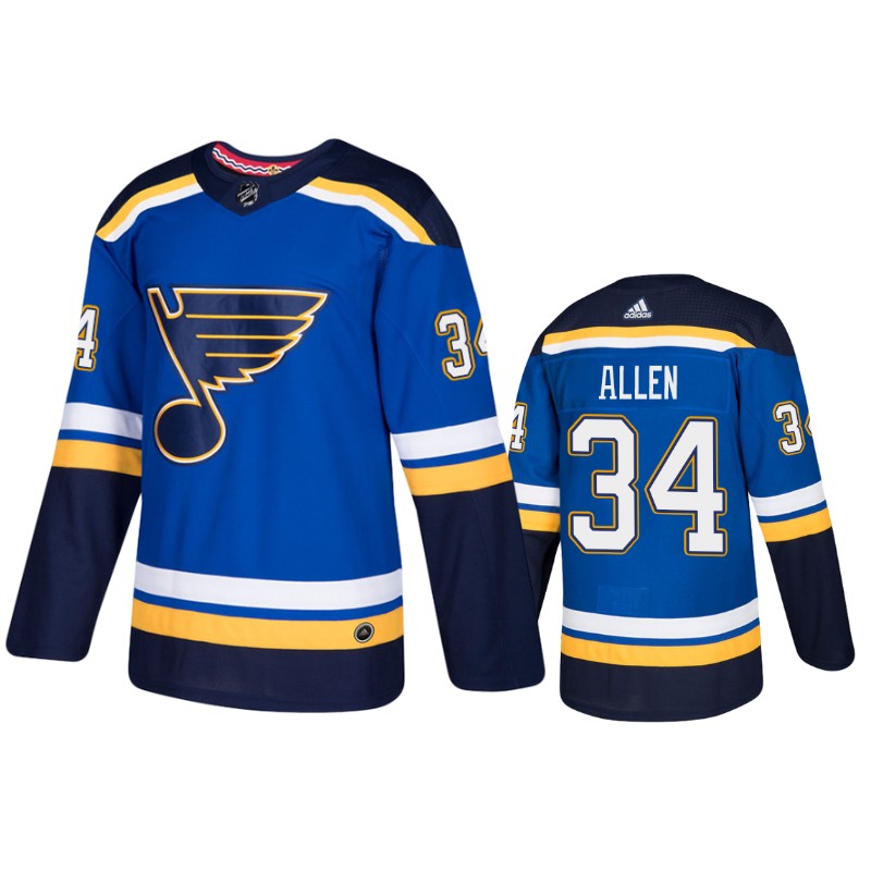 Blues Jake Allen Blue Home Jersey