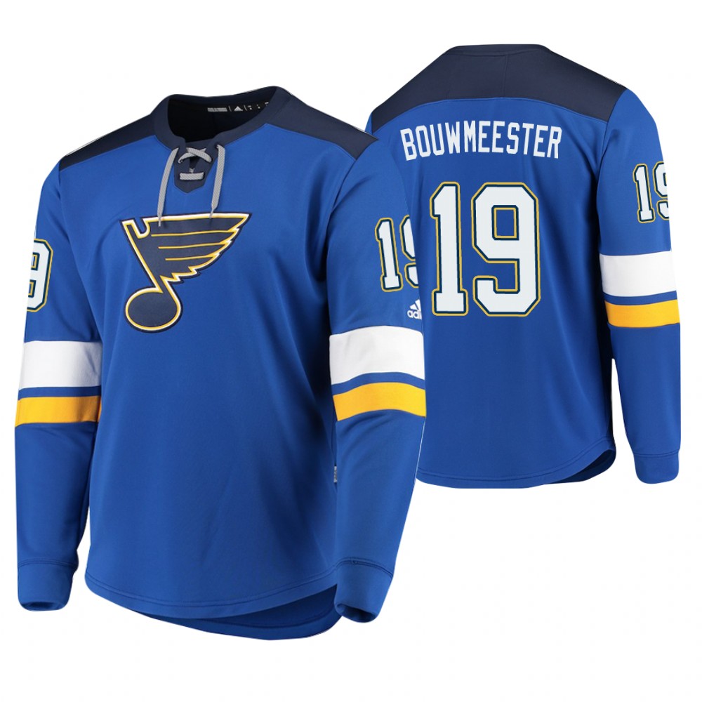 Blues Jay Bouwmeester Blue Platinum Jersey
