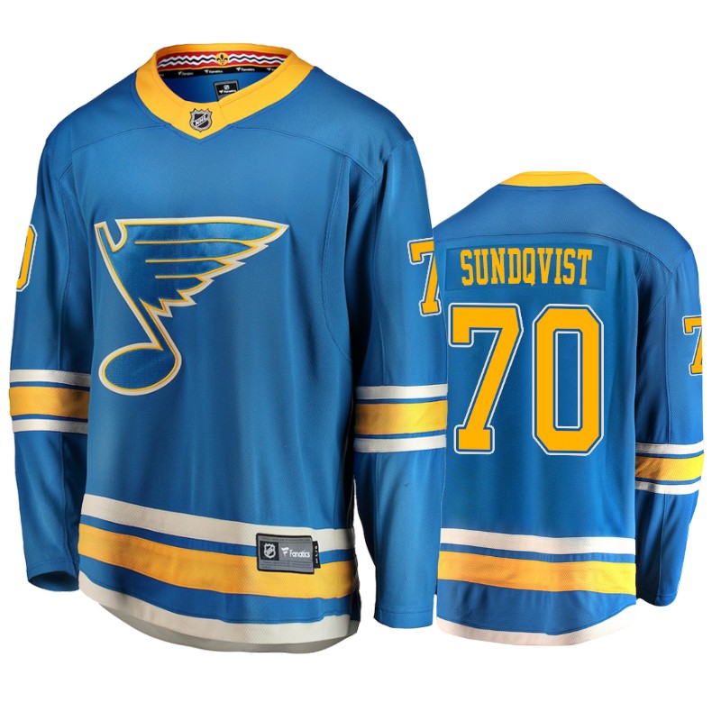 Blues Oskar Sundqvist Blue Fanatics Alternate Jersey