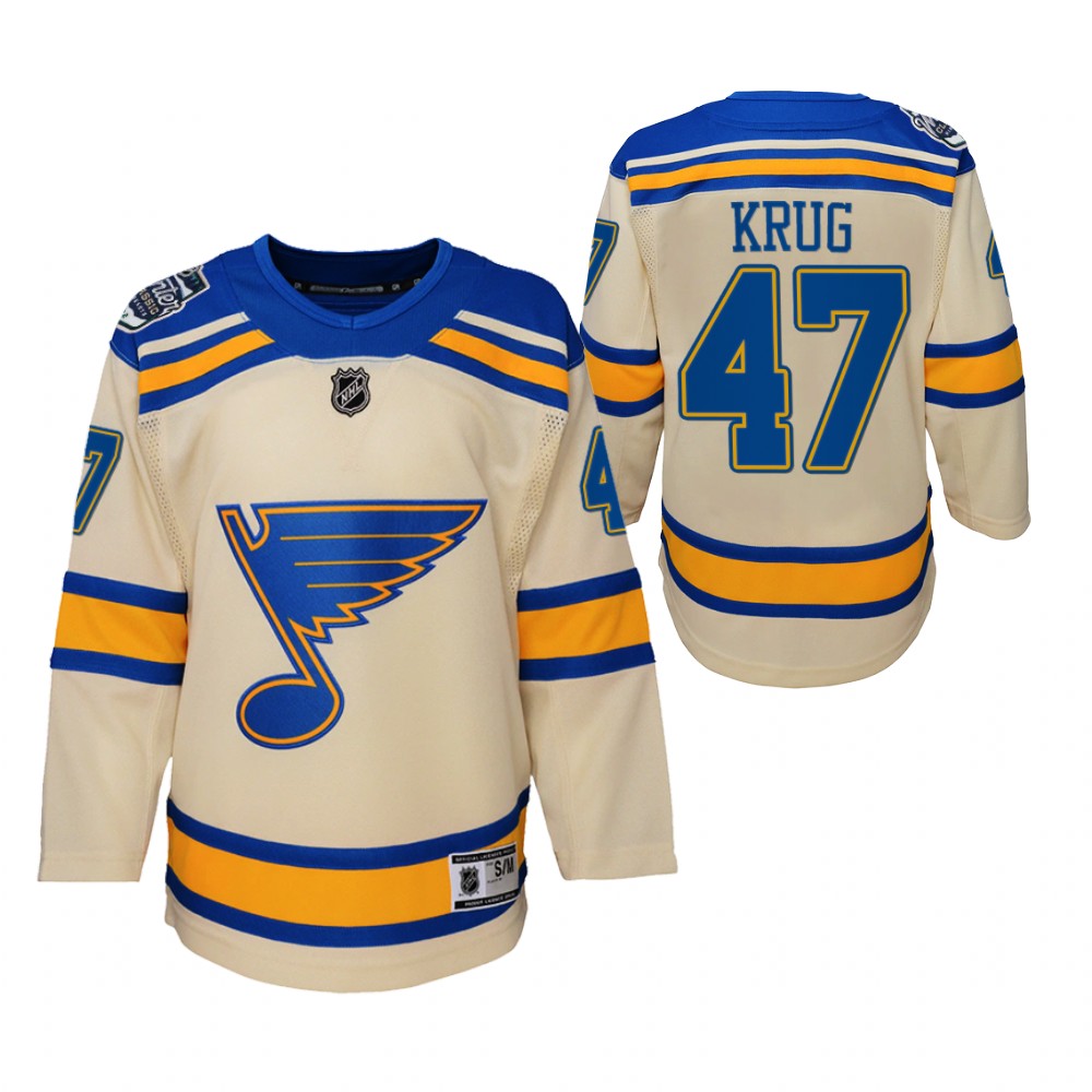 Blues Torey Krug 2022 Winter Classic Jersey Youth Bluenote