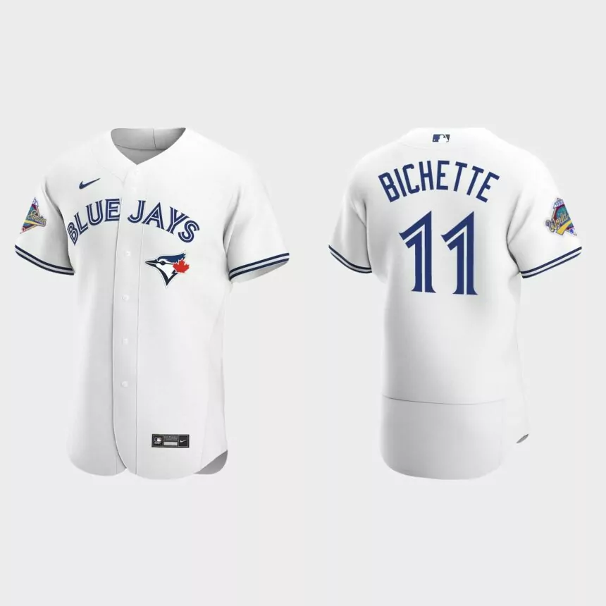 Bo Bichette Toronto Blue Jays 1992 World Series Patch Authentic Jersey – White