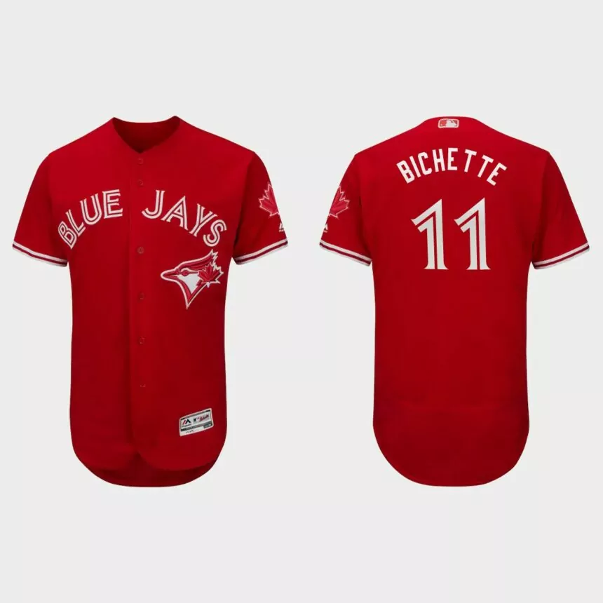 Bo Bichette Toronto Blue Jays Canada Day Flex Base Jersey – Scarlet