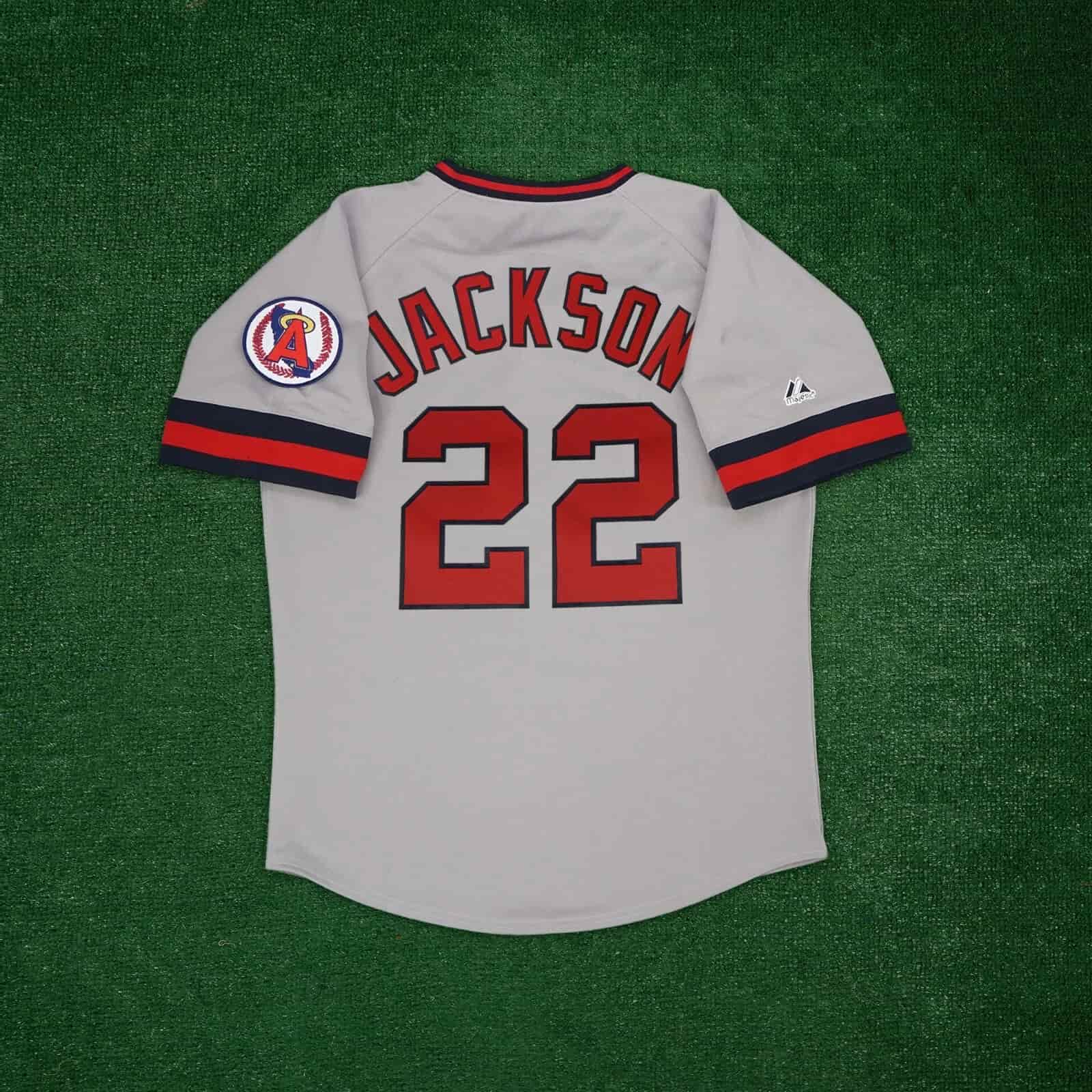 Bo Jackson California Angels Men's Cooperstown Grey Road Jersey w Team Patch