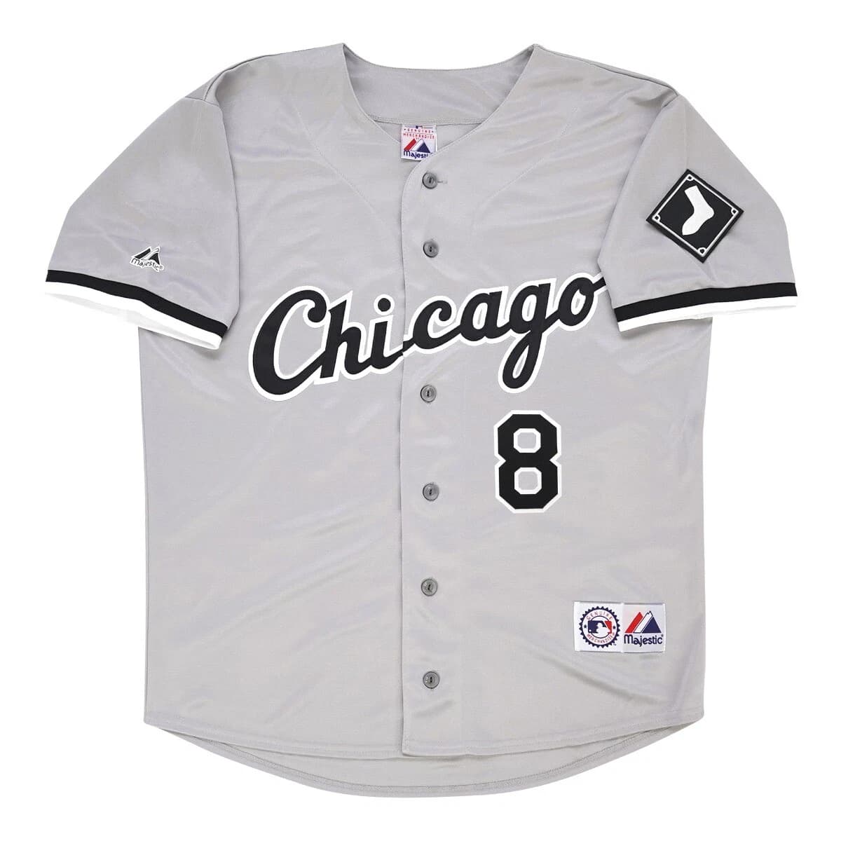 Bo Jackson Chicago White Sox Grey Road Jersey w Team Patch Men's