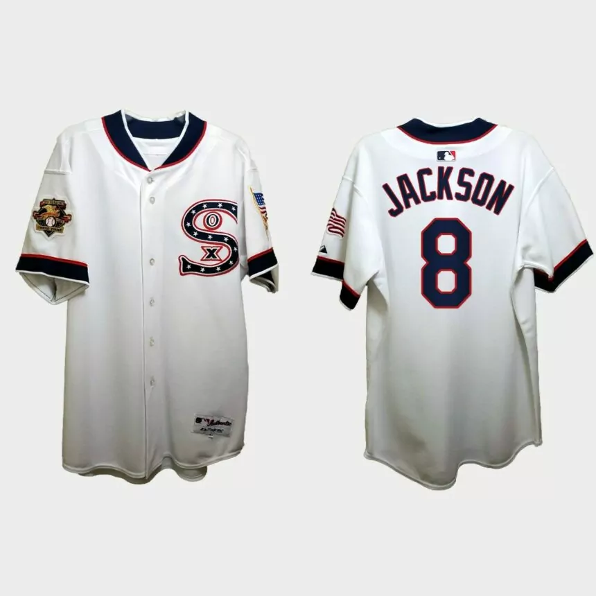 Bo Jackson Chicago White Sox Independence Day 1917 Throwback Jersey – White