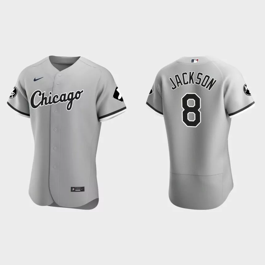 Bo Jackson Chicago White Sox MR Patch Authentic Jersey – Gray