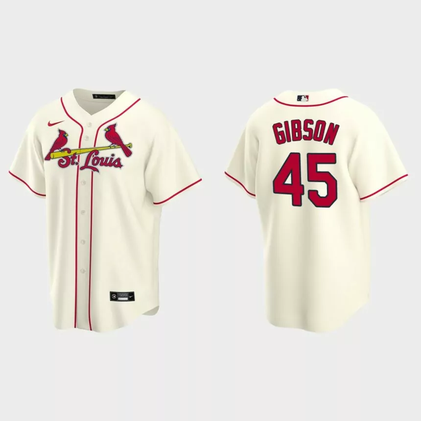 Bob Gibson St. Louis Cardinals Alternate Replica Jersey – Cream