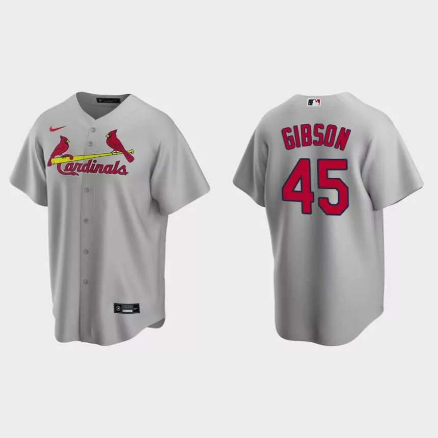 Bob Gibson St. Louis Cardinals Road Replica Jersey – Gray