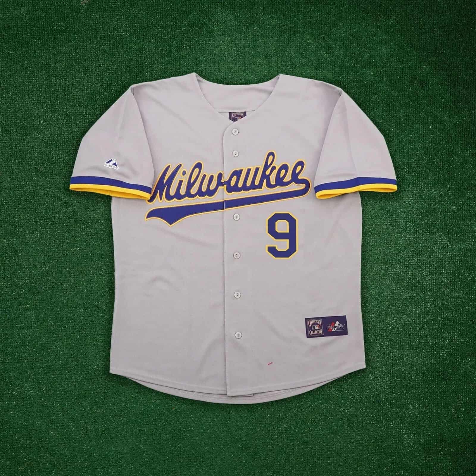 Bob Uecker Milwaukee Brewers Men's Grey Road Cooperstown Jersey