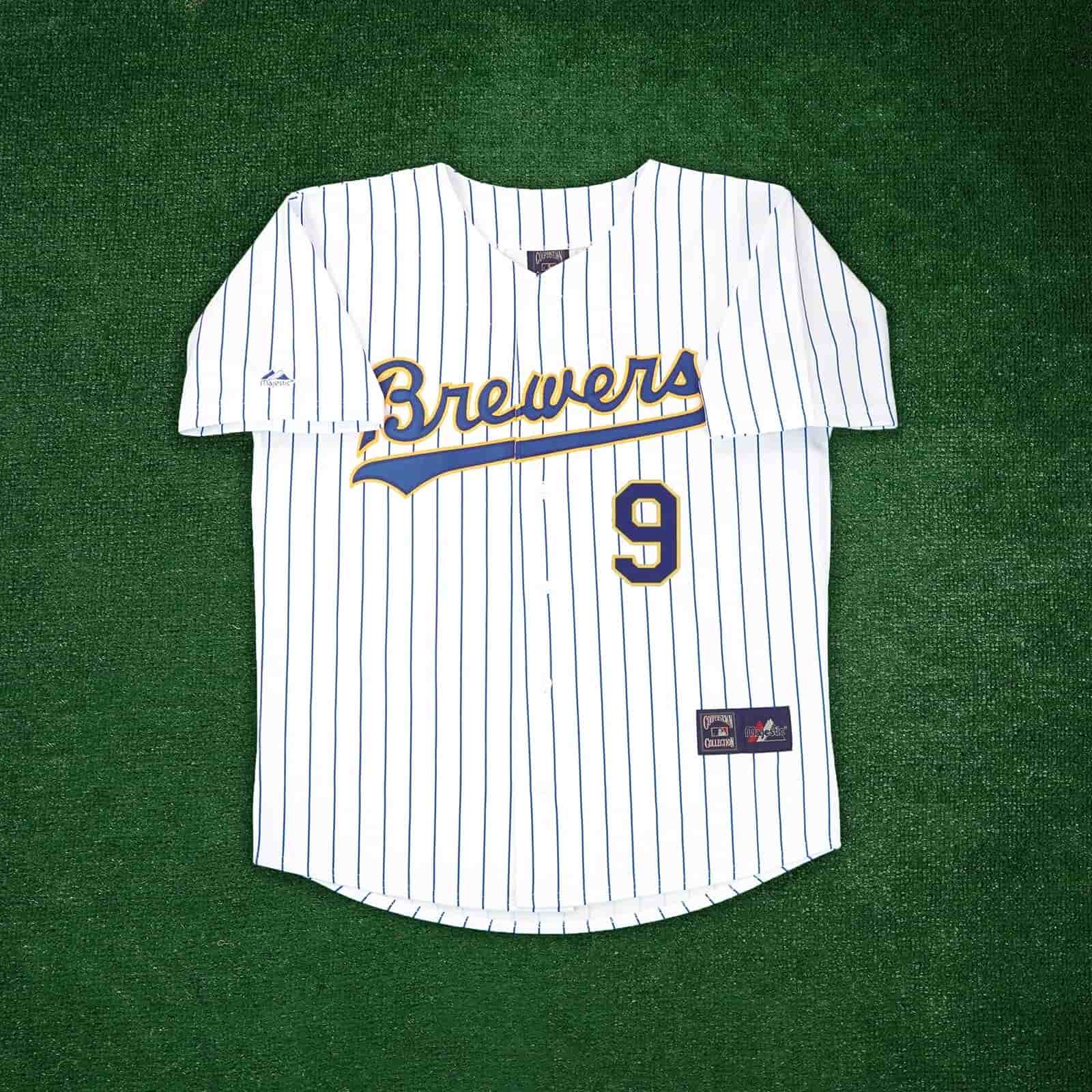 Bob Uecker Milwaukee Brewers Men's Home White Cooperstown Jersey