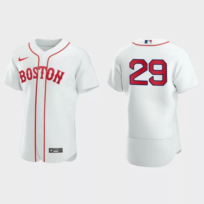 Bobby Dalbec Boston Red Sox 2021 Patriots’ Day Authentic Jersey – White