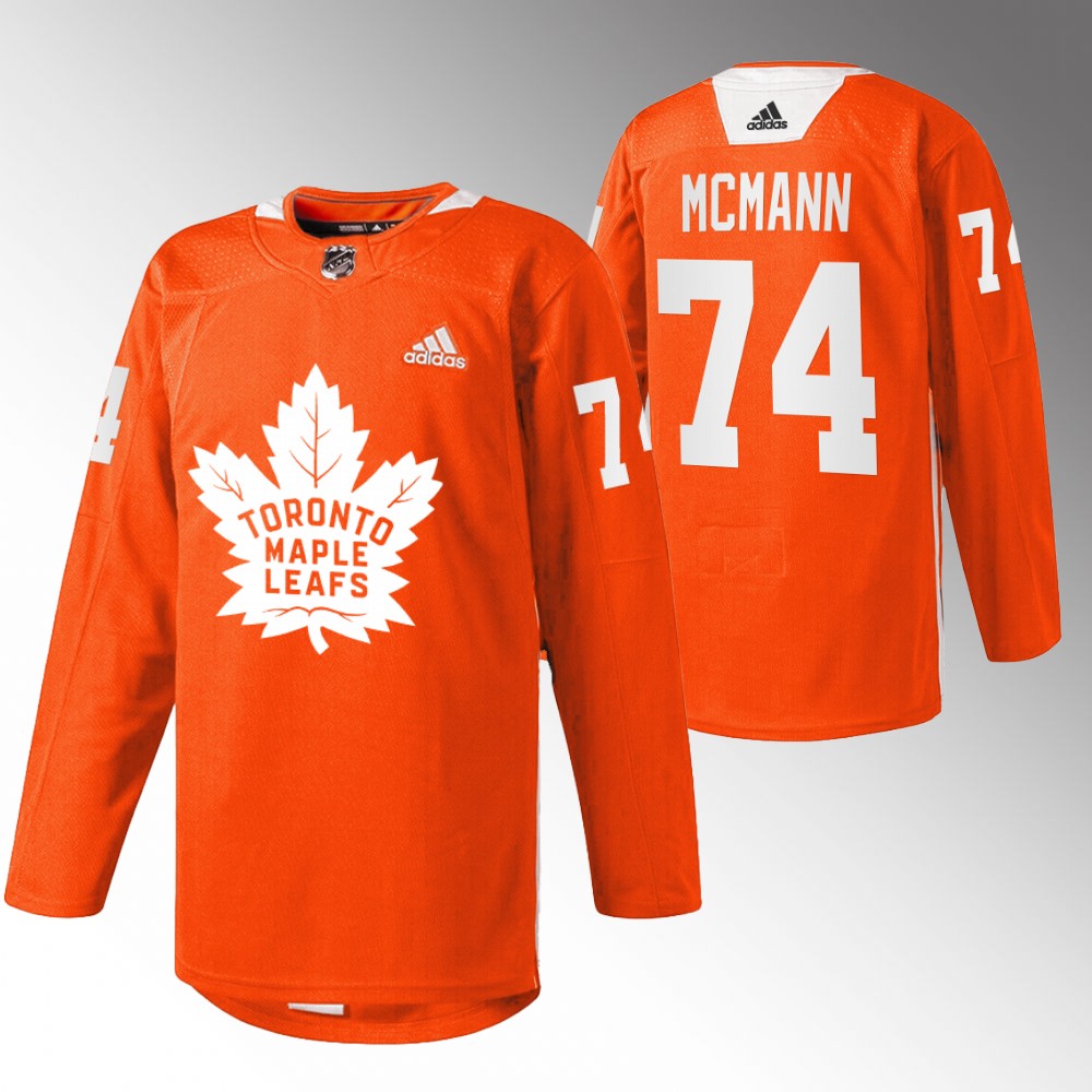 Bobby McMann Maple Leafs Every Child Matters Jersey Orange Warmup