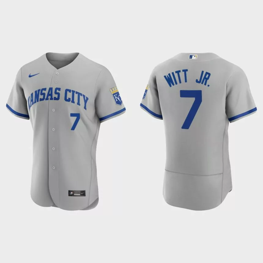Bobby Witt Jr. Kansas City Royals 2022 Authentic Road Jersey – Gray