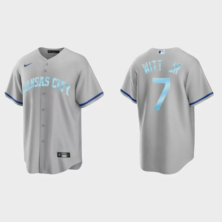 Bobby Witt Jr. Kansas City Royals 2022 Father’s Day Gift Replica Jersey – Gray