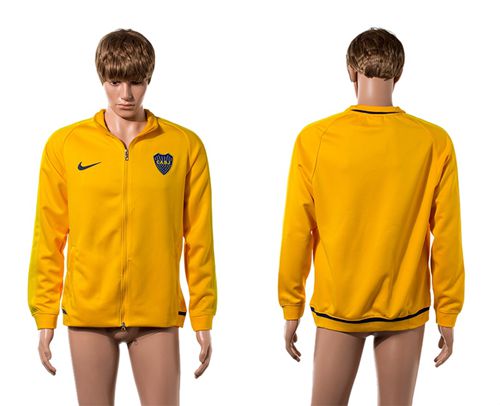 Boca Juniors Soccer Jackets Yellow