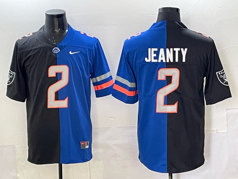 Boise  State Broncos Black #2 JEANTY Jersey