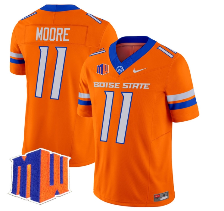 Boise State Broncos 2024 Vapor Limited  Football Jersey - All Stitched ORANGE #11 KELLEN MOORE