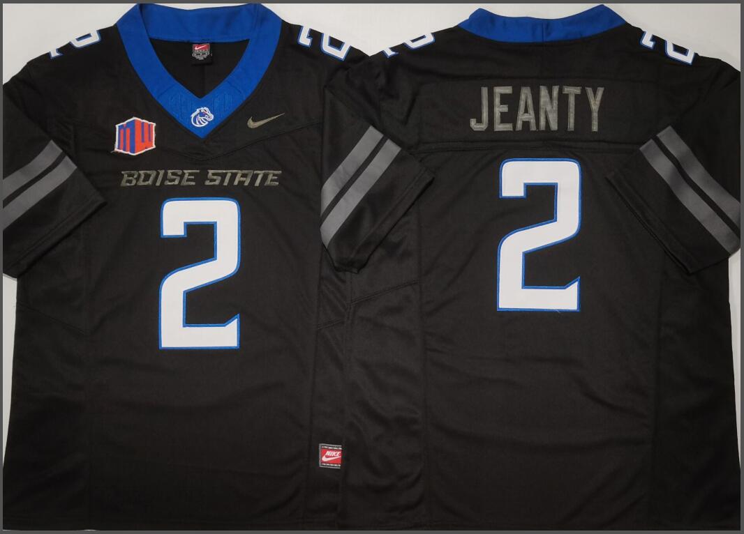 Boise State Broncos Black #2 JEANTY Jersey