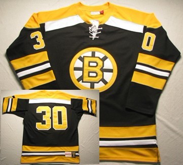 Boston Bruins #30 Gerry Cheevers 1970 CCM Vintage Throwback Away NHL Hockey Stitched Jersey