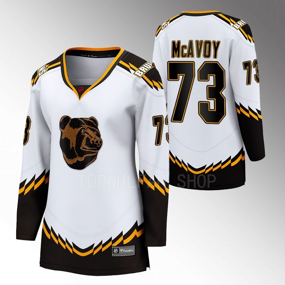 Boston Bruins Charlie McAvoy Women White 2022 Special Edition 2.0 Jersey Stitched