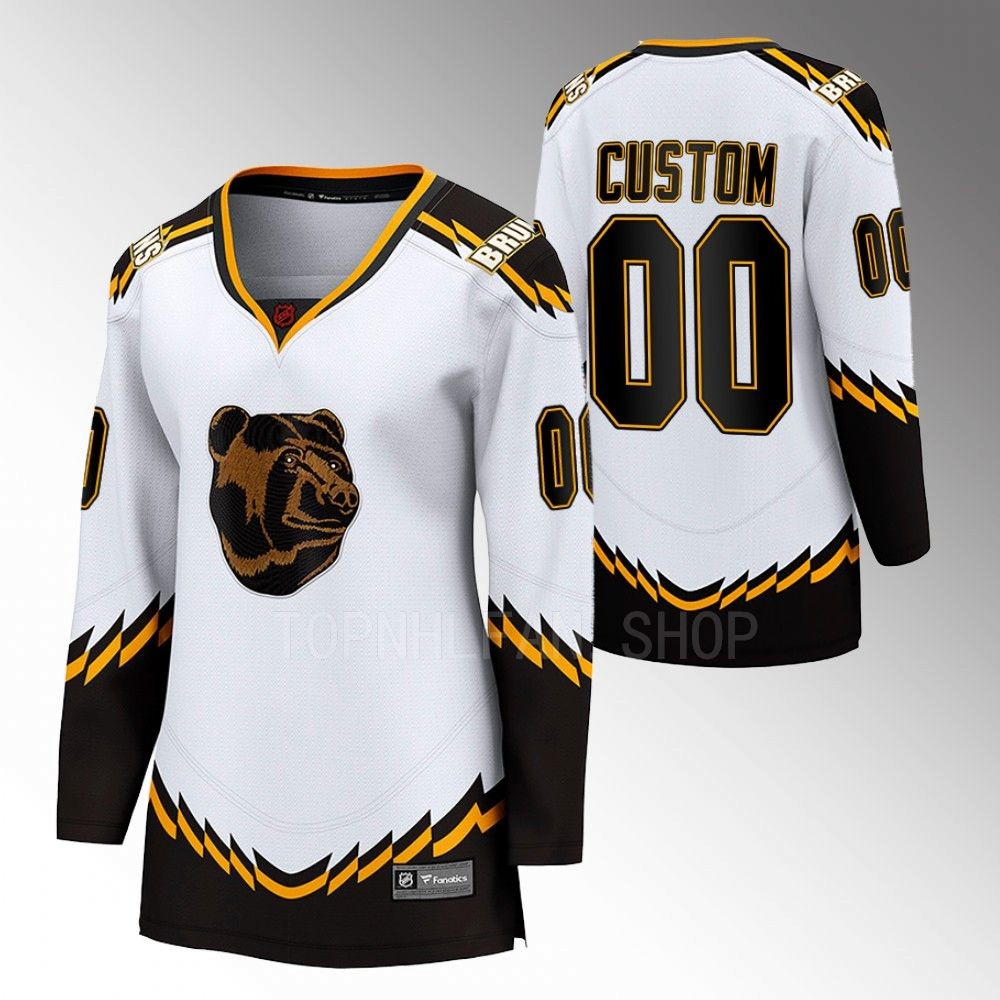Boston Bruins Custom Women White 2022 Special Edition 2.0 Jersey
