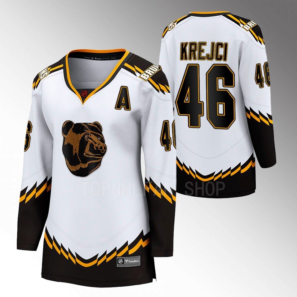 Boston Bruins David Krejci Women White 2022 Special Edition 2.0 Jersey Stitched