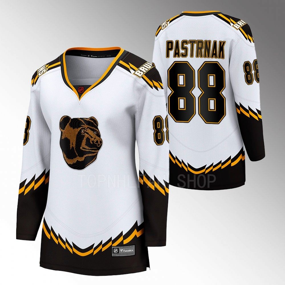 Boston Bruins David Pastrnak Women White 2022 Special Edition 2.0 Jersey Stitched